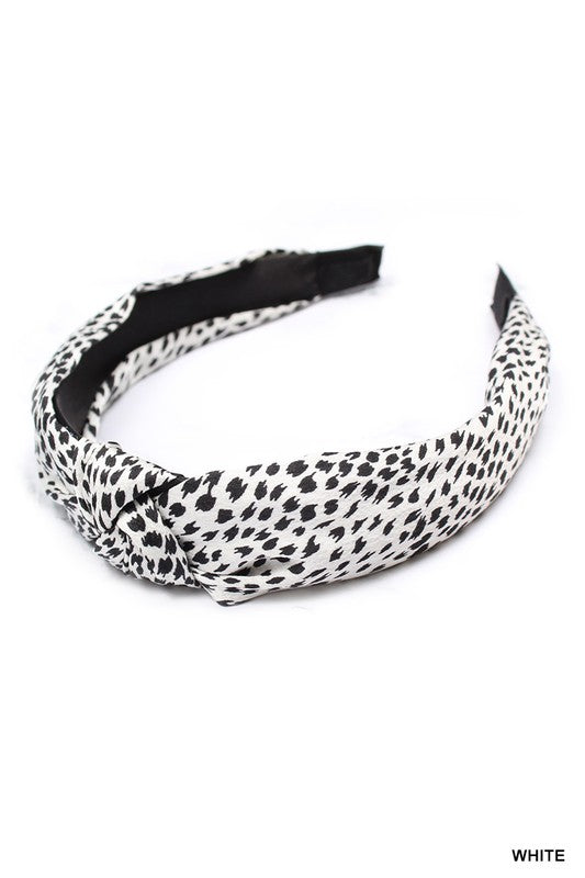 *Leopard Print Knotted Headband*