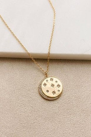 *Moon and Star Pendant Necklace*