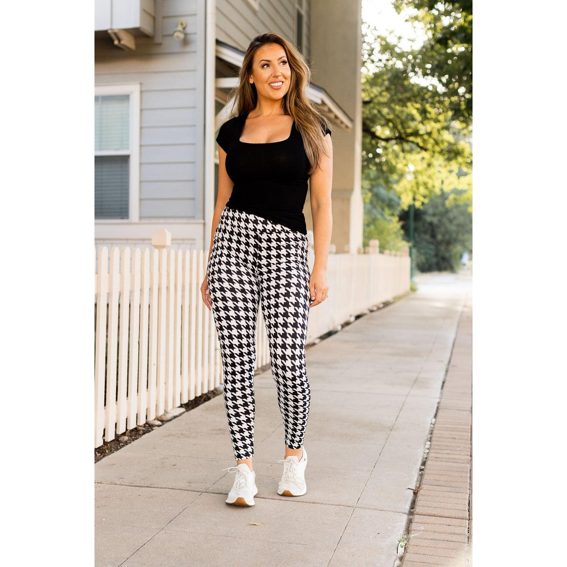 Ready to Ship | Houndstooth Leggings  - Luxe Leggings by Julia Rose®