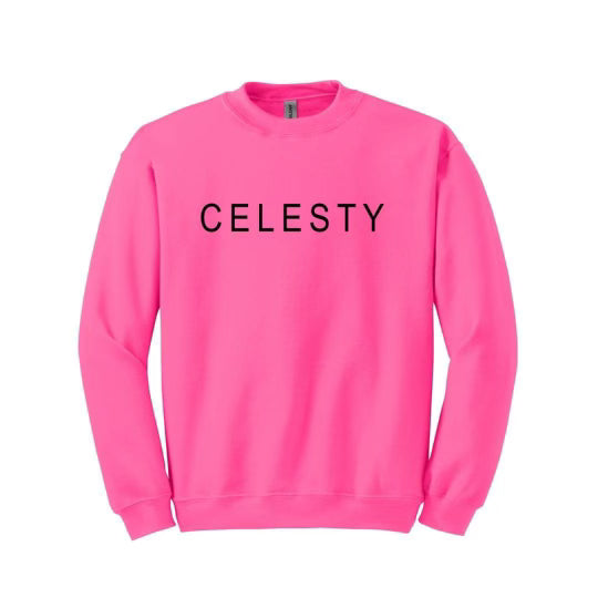 Hot Pink Celesty Graphic Sweatshirt - Pre Sale Joco Ink