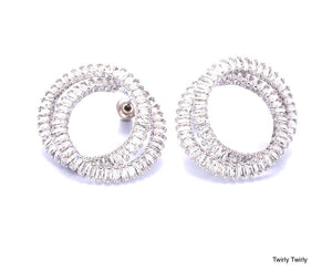 Twirly Twirly - Silver Earrings