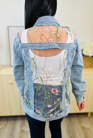 Danielle Denim Embroidered Jacket