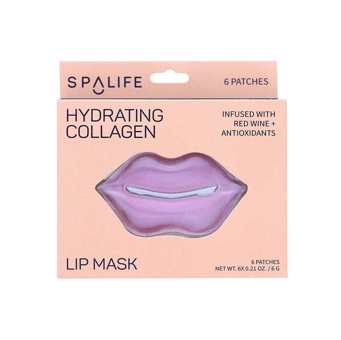 Hydrating Collagen & Red Wine Lip Mask 6 Pack